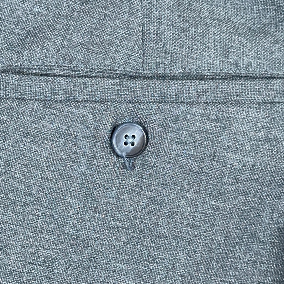 Vintage Levis Pants Mens 34x34 Gray Action Slacks Dress Polyester Talon Zip 80s - Picture 7 of 9